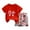 B0706-Red, variant on NIEWTR Toddler Baby Boy Girls Summer Outfits Short Sleeve T-Shirt   Short Pants 2PCS Set Casual Clothes Set For 18-24 Months 2t 3t 4t 5t 6t Children's Day Gift 2PCS Set ,5-6 Years