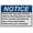 Warning Sign 4, variant on Weatherproof ANSI Restroom Etiquette Sign (Please help us maintain our restrooms Do not flush feminine products or paper towels) 8 in" x 12 in" UV Resistant Indoor Outdoor Plastic Safety Sign
