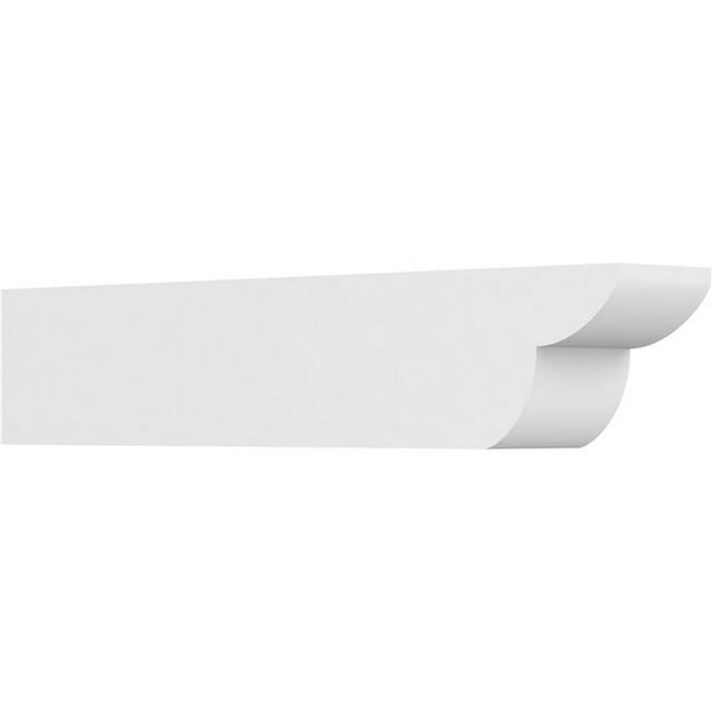 Ekena Millwork RFTP05X06X30CRE 6 x 5 x 30 in. Standard Crestline Architectural Grade PVC Rafter Tail