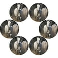 thumbnail image 3 of Coolnut Horse Round Placemats Waterproof Non-Slip Washable Place Mats Polyester Table Mats Set of 4 Heat Resistant for Home Kitchen Holiday Party Home Decor Gifts, 3 of 7