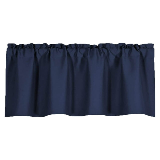 TopLLC Valance Curtain For Kitchen Black Out Window Curtains For Living Dining Room Window Valance 57×18inches