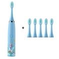 thumbnail image 1 of Rechargeable Kids Electric Toothbrush, 4 Modes With Memory, Fun & Easy Cleaning, IPX7 Waterproof, 2-Min Timer , 6 Cleaning Brush Head, 1 of 8