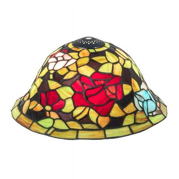 Meyda 10679 12 in. Wide Rosebush Shade