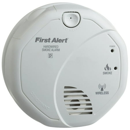 First Alert Wireless Interconnect Hardwired Smoke Alarm