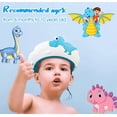 thumbnail image 4 of Jinsinto 2 Pack Baby Shower Caps For Kids Shampoo Guard Toddler Bath Caps Blue Yellow, 4 of 6
