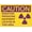 Warning Sign 5, variant on Caution Radiation Producing Equipment Outdoor Metal Sign 12 x 8 Inches - Suitable for Business, Workplace, Office, Home, Road, Delivery, Garden, Medical Use