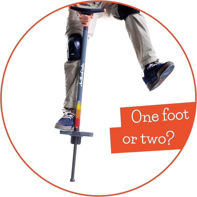 Chillafish Poogi Glow Pogo Stick, LED Lights, Centralized Balance