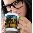 thumbnail image 2 of 3drose, Usa, California, Joshua Tree National Park, Jumbo Rocks, 11oz Two-tone Green Mug, 2 of 6