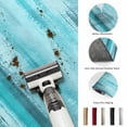 thumbnail image 5 of 3'x5' Area Rugs, Teal Ombre Indoor Outdoor Area Rug for Living Room Bedroom, Vintage Shabby Turquoise Abstract Art Washable Bathroom Rugs Kitchen Floor Carpet Mats Home Decor Aesthetic, 5 of 8