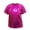 Hot Pink, variant on AherBiu Toddler Girls Clothes Party Tops Glitter Dancing Shirts for Kids Teens Short Sleeve Crewneck Tops