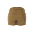 thumbnail image 4 of Made by Olivia Women's Solid Cuffed Hem Mid Rise Shorts with Side Pockets, 4 of 5