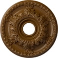 thumbnail image 1 of Ekena Millwork 18"OD x 3 1/2"ID x 2 1/2"P Granada Ceiling Medallion (Fits Canopies up to 6 5/8"), Hand-Painted Smokey Topaz, 1 of 5