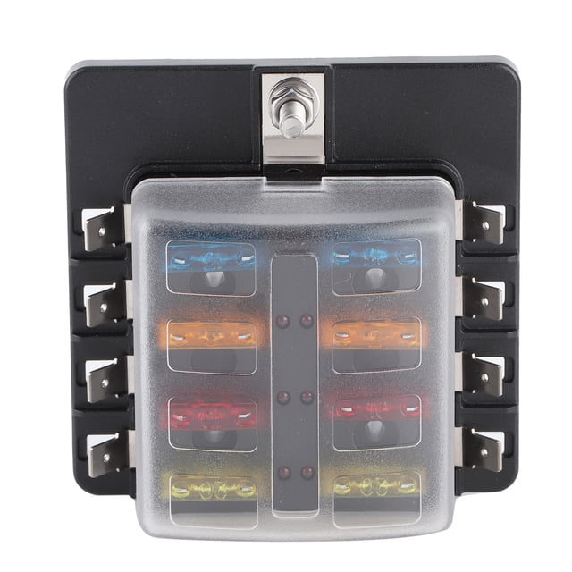 Caja de fusibles con indicador LED, caja de fusibles de 8 vías, caja de fusibles de 8 vías, portafusibles de cuchillas, diseño personalizado
