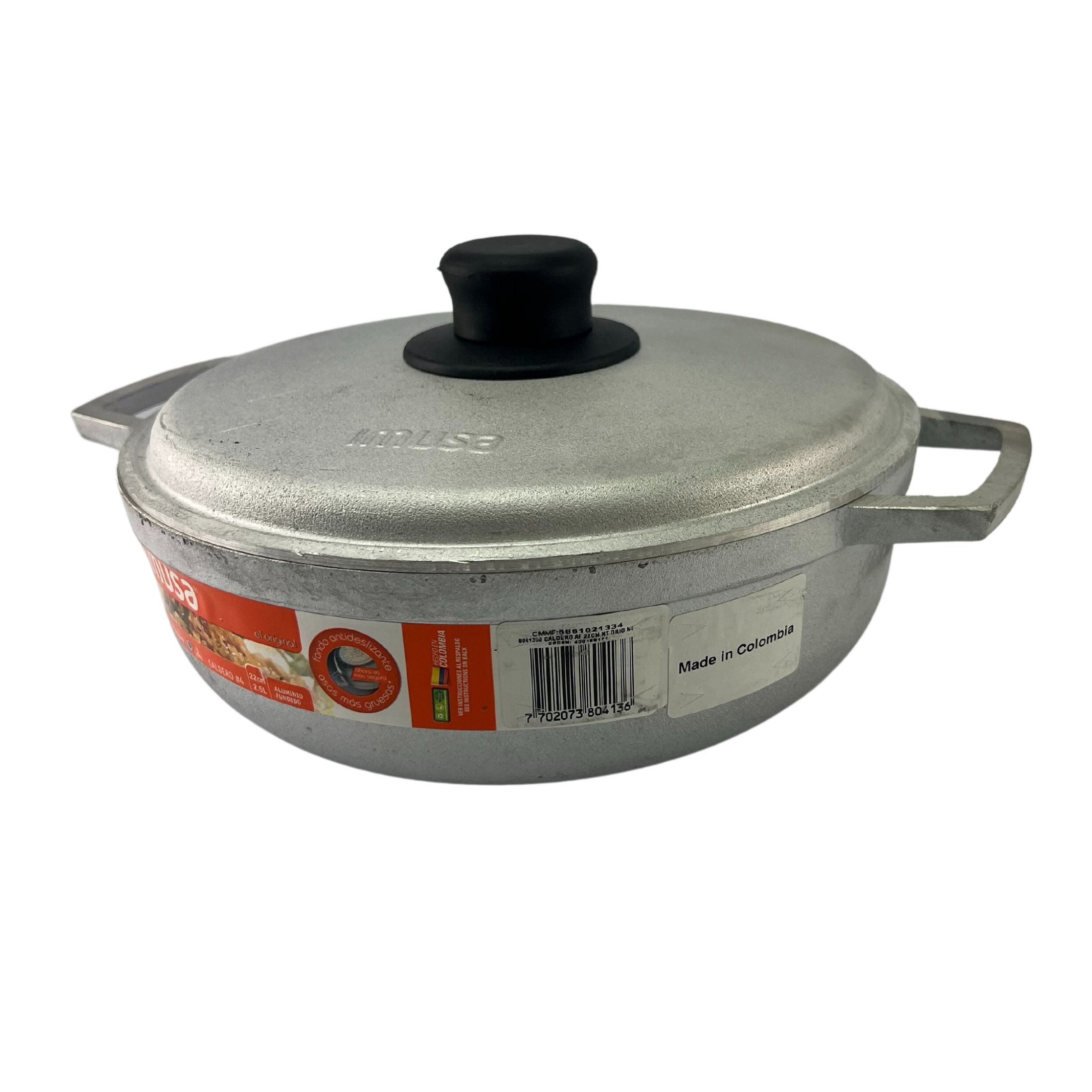 IMUSA Cast Aluminum Caldero Dutch Oven with Double Side Handles