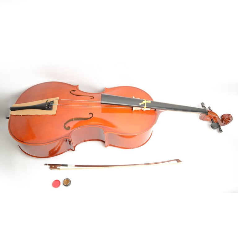 ブラウン チェロ Ktaxon Retro 4/4 Size BassWood Cello for Student with Bag, Bow