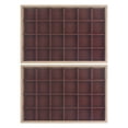 thumbnail image 2 of Unique Bargains Set of 2 Stackable Jewelry Organizer Trays with Removable Dividers Brown-24 Grid Tray, 2 of 7