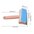 thumbnail image 2 of Uxcell Shower Squeegee Cleaning Tool with 2 in 1 Rubber & Sponge Head Pink Handle, 2 of 5