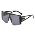 thumbnail image 1 of Gafas de sol de una sola pieza de las gafas de sol grandes de moda del tiroteo de la calle de la moda del marco, hechas de PC, 1 of 5