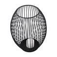 thumbnail image 2 of Black Hollow Metal Candlestick Wire Lantern Candle Holder Cage Stand Home Decor, 2 of 10