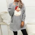thumbnail image 5 of IROINNID Christmas Pullover for Women Crewneck Thermal Pullover Winter Loose Fit Print Warm Tops Long Sleeve Blouse Sweatshirt,Gray, 5 of 6
