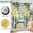 thumbnail image 3 of Yayeee Window Curtains Set of 2 for Living Room Light Filtering 63"x42", Orange Leaves Pattern, 3 of 7