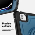 thumbnail image 3 of XYX Case for iPad Pro 11 inch (2025 M5/2024 M4) with Rotating Stand, Shoulder Strap, 2in1 Shockproof Cover, Navy Blue, 3 of 7