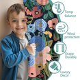 thumbnail image 3 of Blackout Kids Curtains,Pioneer Flower Floral Print Pattern Childrens Insulated Curtains Set Of 2,Bedroom Essentials,Toddler Room Decor 42"x63", 3 of 5