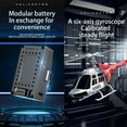 thumbnail image 3 of C138 Bell206 RC Helicopter, 1:33 Scale, 2.4G 6CH RTF Single Propeller Aileron Free, Six-axis Gyroscope, Modular Battery, One-Touch Function for Adults & Hobbyists, 3 of 5
