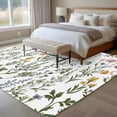 thumbnail image 4 of 5x8 Area Rugs for Living Room, Spring Summer Floral Non Slip Area Rugs for Kitchen Bedroom Entryway, Farmhouse Botanical Butterflies Washable Carpet Runner Rug Floor Mats for Bedroom Home Decor, 4 of 9