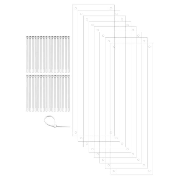 Urine Scatter Guard (8 Pack) for Cage - Clear and Bendable - Keep Bedding and Litter in Cage - Used for Guinea Pigs, Hedgehogs, Hamsters, Chinchillas, Rabbits, Reptiles and Other Small Animals