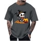 thumbnail image 1 of Blusas y camisas de manga corta y cuello redondo para hombre. Blusas/camisetas de manga corta con cuello redondo y estampado de Halloween para hombre. Blusa para hombre., 1 of 4