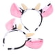 thumbnail image 5 of Diademas con orejas de vaca adorables, diadema de felpa suave, diadema con orejas de vaca, diadema con orejas de Animal, accesorio de Cosplay, 2 uds., 5 of 6
