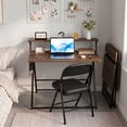 thumbnail image 5 of Ktaxon Folding Laptop Computer Desk Workstation Table No Assembly Wood Desktop Study Writing Desk Home Office Furniture, 5 of 10