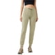 thumbnail image 1 of Pantalones de Yoga de Cintura Alta para Mujer con Puños Ajustables con Cordón y Bolsillos, Ideales para Correr, Entrenar o Ir Al Gimnasio. Caqui XL, 1 of 8