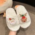 thumbnail image 2 of lnmuld Slippers for Kids Girls Winter Animal Top Slippers Cozy Indoor Footwear With Adorable Bunny Design For Children, 2 of 3