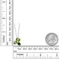 thumbnail image 4 of Gem Stone King 925 Silver and 10K Yellow Gold Green Peridot and Green Opal Pendant Necklace for Women (2.82 Cttw, Oval 8X6MM, 7X5MM and 6X4MM, Gemstone August Birthstone, with 18 inch Chain), 4 of 4