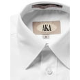 thumbnail image 2 of AKA Boys Wrinkle Free Solid Short Sleeve Dress Shirt - Back to School White-Short Sleeve 18, 2 of 2