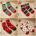 thumbnail image 4 of Christmas Fuzzy Socks Slippers Xmas Warm Fluffy Cozy Stockings Gifts Winter Holiday Cute Plush Socks, 4 of 7