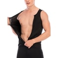 thumbnail image 4 of Youloveit Men's Slimming Bodysuit Compression Shirt Shaper Carved Vest Muscle Vest Bodysuit Vest Fitness Vest Compression Shirt Belly Undershirt Shaping Tummy, 4 of 8