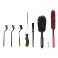 thumbnail image 3 of Kit de herramientas de limpieza de automóviles juego de cepillos para ruedas de automóviles de fibra ABS de lana sintética duraderos para asientos para rejillas de ventilación, 3 of 8