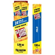 Slim Jim Monster Smoked Meat Sticks, Mild Flavor, 11g Protein Per Stick, Twin Pack, 3.88 oz. (24-Count)