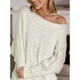 thumbnail image 7 of Cupshe Women Ivory Off-Shoulder Puff Sleeve Sweater, Size XS-XL, 7 of 7