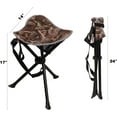 thumbnail image 3 of REDCAMP 2 Pack Folding Trippod Stool Lightweight, Portable 3 Legged Tripod Chairs for Adults Fishing Backpacking Hunting, Camo, 3 of 7