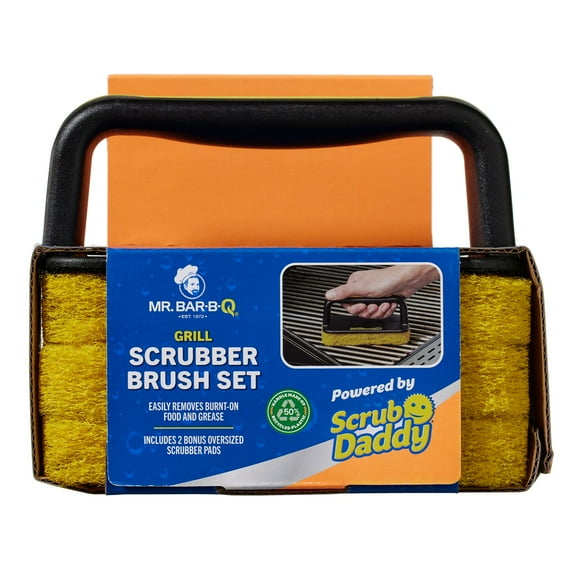 Mr. Bar-B-Q Grill Scrubber Brush Set Powered by Scrub Daddy