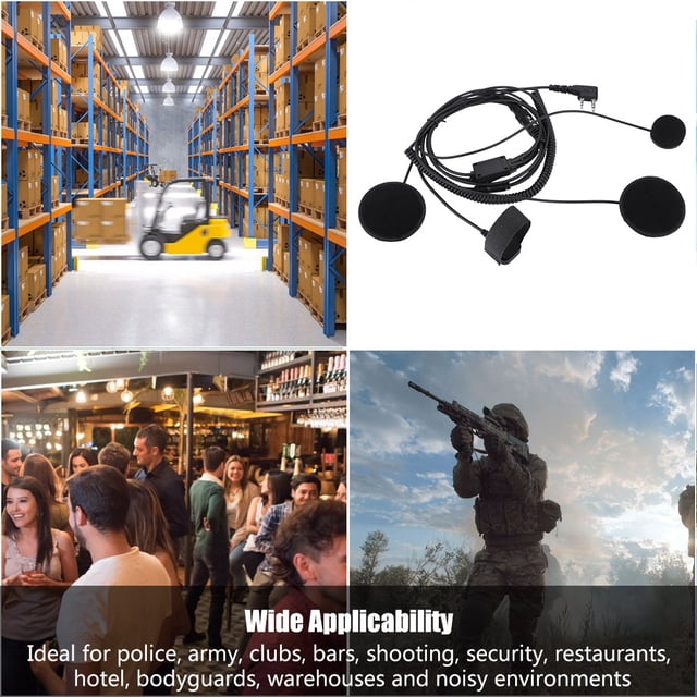 Auriculares, Micrófono Portátil Auriculares PTT Multipósito para el Ejército para la Policía para clubes