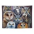 thumbnail image 5 of Orinice Owls Puzzle Tapestry Wall Hanging Unique Style Graphic Art for Living Room Bedroom Decorations 50x40inch, 5 of 6