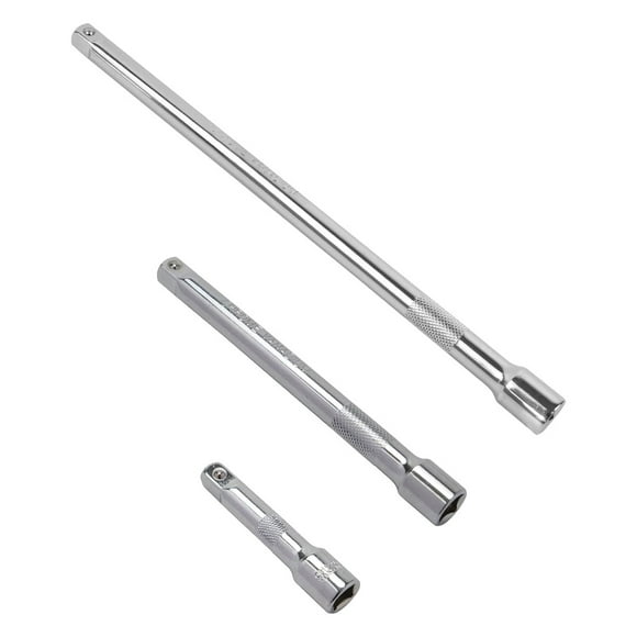Extensiones para llave de tubo, 3 piezas. Juego de extensiones con accionamiento de 1/4 de pulgada
