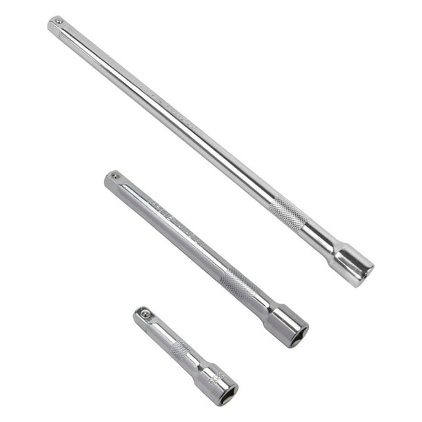 Extensiones para llave de tubo, 3 piezas. Juego de extensiones con accionamiento de 1/4 de pulgada