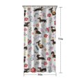 thumbnail image 5 of Dachshunds with Flowers Shower Curtain 36"x72" ,Bathroom Decorative Shower Curtains Set with 12 Hooks,Modern Waterproof Washable Shower Curtain, 5 of 6