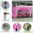 thumbnail image 5 of 10'x20' Pop Up Canopy Tent with 6 Sidewalls Waterproof Commercial Tent with 3 Adjustable Heights for wedding party, 5 of 10